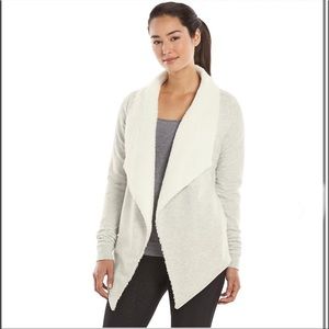 GAIAM lined open front cardigan sz M